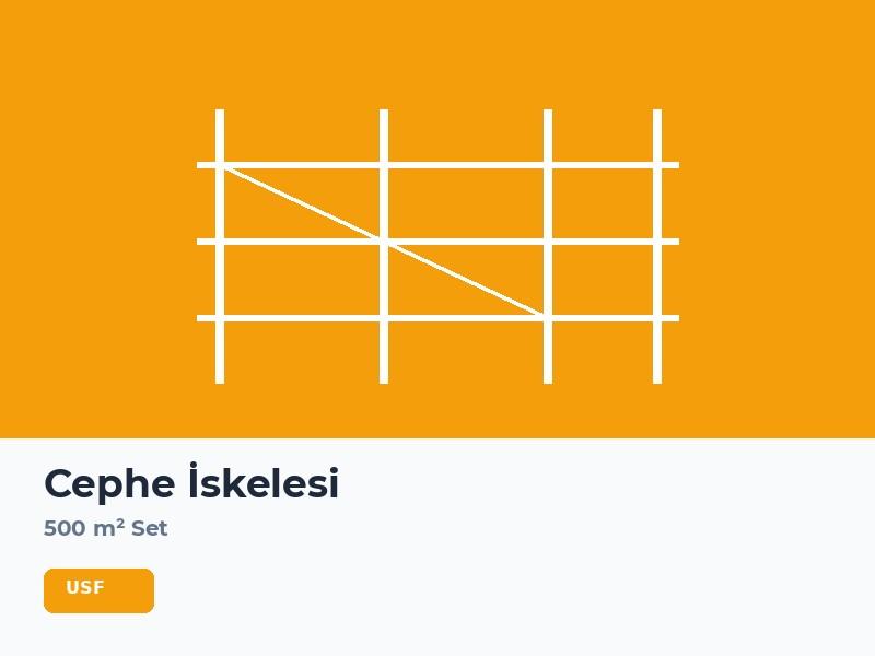 500 m² Cephe İskelesi Seti