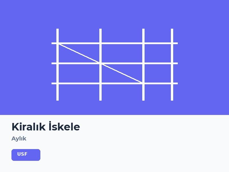 Kiralık Cephe İskelesi - Aylık